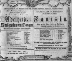 Theaterzettel (Oper und Burgtheater in Wien) 18061114 Seite: 1