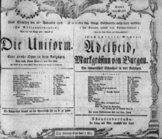 Theaterzettel (Oper und Burgtheater in Wien) 18061116 Seite: 1