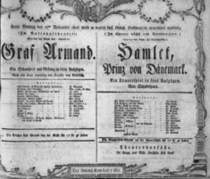 Theaterzettel (Oper und Burgtheater in Wien) 18061117 Seite: 1