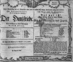 Theaterzettel (Oper und Burgtheater in Wien) 18061127 Seite: 1