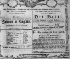 Theaterzettel (Oper und Burgtheater in Wien) 18061203 Seite: 1