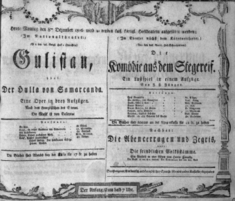 Theaterzettel (Oper und Burgtheater in Wien) 18061208 Seite: 1