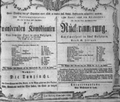 Theaterzettel (Oper und Burgtheater in Wien) 18061209 Seite: 1