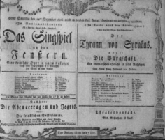 Theaterzettel (Oper und Burgtheater in Wien) 18061214 Seite: 1