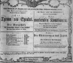 Theaterzettel (Oper und Burgtheater in Wien) 18061226 Seite: 1