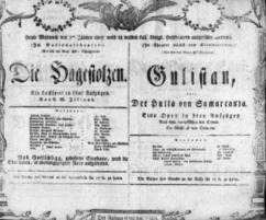 Theaterzettel (Oper und Burgtheater in Wien) 18070107 Seite: 1