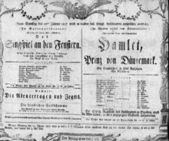 Theaterzettel (Oper und Burgtheater in Wien) 18070110 Seite: 1