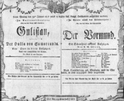 Theaterzettel (Oper und Burgtheater in Wien) 18070119 Seite: 1
