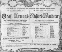 Theaterzettel (Oper und Burgtheater in Wien) 18070124 Seite: 1