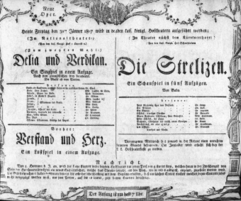 Theaterzettel (Oper und Burgtheater in Wien) 18070130 Seite: 1