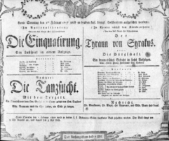 Theaterzettel (Oper und Burgtheater in Wien) 18070201 Seite: 1