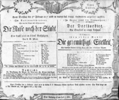 Theaterzettel (Oper und Burgtheater in Wien) 18070203 Seite: 1