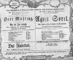 Theaterzettel (Oper und Burgtheater in Wien) 18070205 Seite: 1