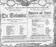 Theaterzettel (Oper und Burgtheater in Wien) 18070207 Seite: 1