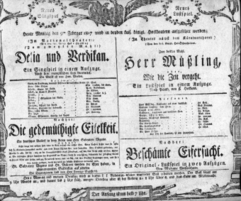 Theaterzettel (Oper und Burgtheater in Wien) 18070209 Seite: 1