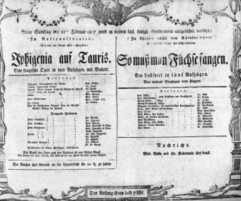 Theaterzettel (Oper und Burgtheater in Wien) 18070221 Seite: 1