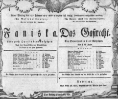 Theaterzettel (Oper und Burgtheater in Wien) 18070223 Seite: 1