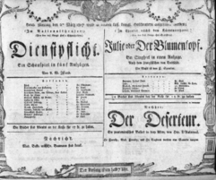 Theaterzettel (Oper und Burgtheater in Wien) 18070302 Seite: 1