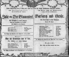 Theaterzettel (Oper und Burgtheater in Wien) 18070305 Seite: 1