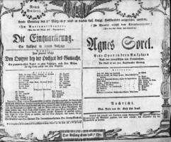 Theaterzettel (Oper und Burgtheater in Wien) 18070308 Seite: 1