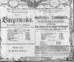 Theaterzettel (Oper und Burgtheater in Wien) 18070310 Seite: 1