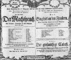 Theaterzettel (Oper und Burgtheater in Wien) 18070312 Seite: 1