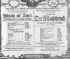 Theaterzettel (Oper und Burgtheater in Wien) 18070313 Seite: 1