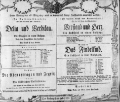 Theaterzettel (Oper und Burgtheater in Wien) 18070316 Seite: 1