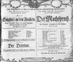 Theaterzettel (Oper und Burgtheater in Wien) 18070319 Seite: 1