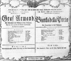 Theaterzettel (Oper und Burgtheater in Wien) 18070501 Seite: 1