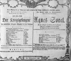 Theaterzettel (Oper und Burgtheater in Wien) 18070504 Seite: 1