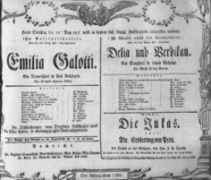 Theaterzettel (Oper und Burgtheater in Wien) 18070512 Seite: 1