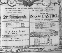 Theaterzettel (Oper und Burgtheater in Wien) 18070516 Seite: 1