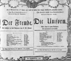 Theaterzettel (Oper und Burgtheater in Wien) 18070610 Seite: 1
