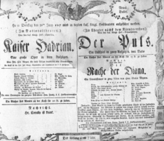 Theaterzettel (Oper und Burgtheater in Wien) 18070630 Seite: 1