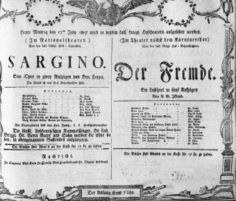 Theaterzettel (Oper und Burgtheater in Wien) 18070713 Seite: 1