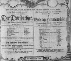 Theaterzettel (Oper und Burgtheater in Wien) 18070719 Seite: 1