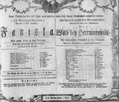 Theaterzettel (Oper und Burgtheater in Wien) 18070723 Seite: 1