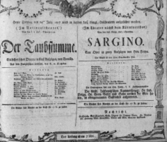 Theaterzettel (Oper und Burgtheater in Wien) 18070724 Seite: 1