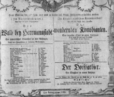 Theaterzettel (Oper und Burgtheater in Wien) 18070726 Seite: 1