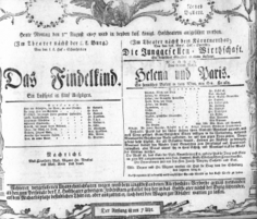 Theaterzettel (Oper und Burgtheater in Wien) 18070803 Seite: 1