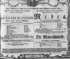 Theaterzettel (Oper und Burgtheater in Wien) 18070807 Seite: 1