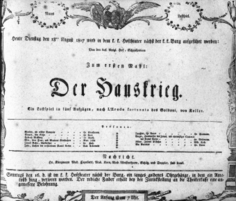Theaterzettel (Oper und Burgtheater in Wien) 18070818 Seite: 1