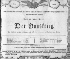 Theaterzettel (Oper und Burgtheater in Wien) 18070819 Seite: 1
