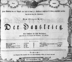 Theaterzettel (Oper und Burgtheater in Wien) 18070829 Seite: 1