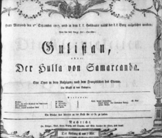 Theaterzettel (Oper und Burgtheater in Wien) 18070902 Seite: 1