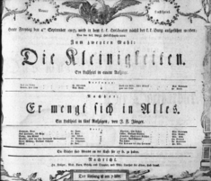 Theaterzettel (Oper und Burgtheater in Wien) 18070904 Seite: 1