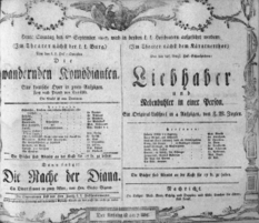 Theaterzettel (Oper und Burgtheater in Wien) 18070906 Seite: 1