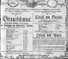 Theaterzettel (Oper und Burgtheater in Wien) 18070924 Seite: 1