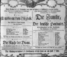 Theaterzettel (Oper und Burgtheater in Wien) 18070929 Seite: 1